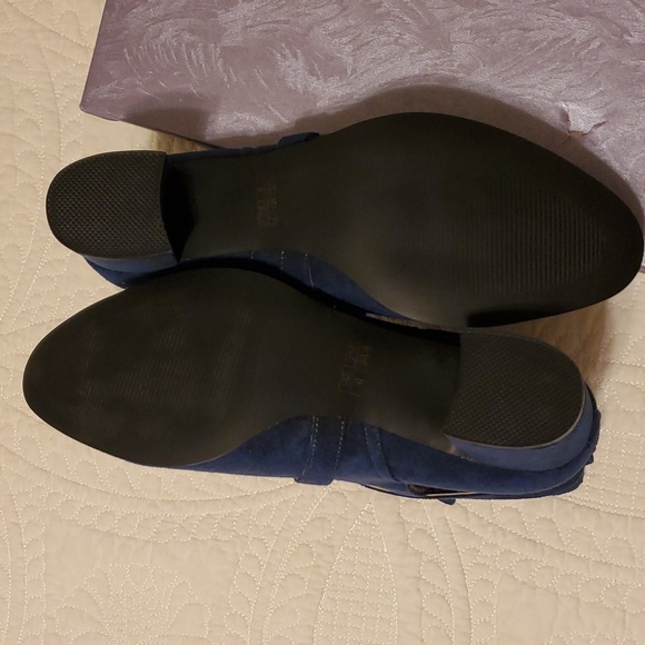 Women's Brand New Navy Blue Ankle Boots Size 8 - Picture 3 of 6